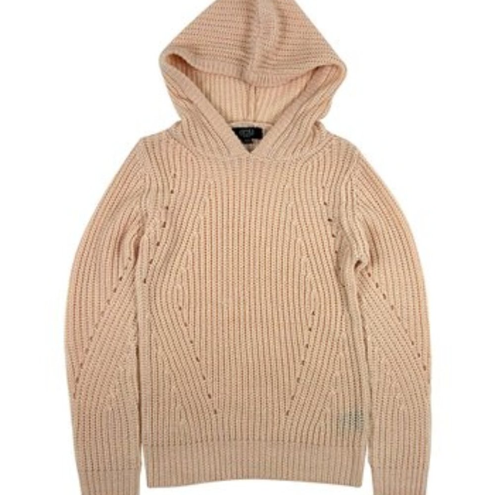 NWT Jones NY  Blush Pointelle Hoodie - 14